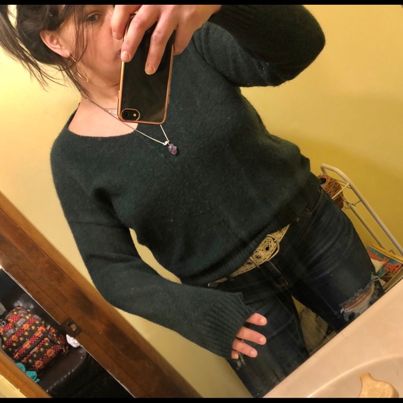 H&M green baggy sweater size small - Picture 1 of 7